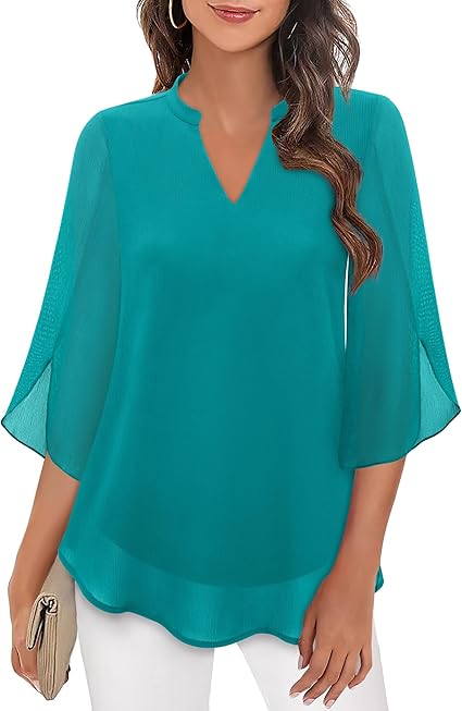 Petra – Blusa in Chiffon Svasata