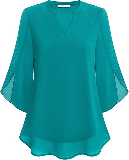 Petra – Blusa in Chiffon Svasata