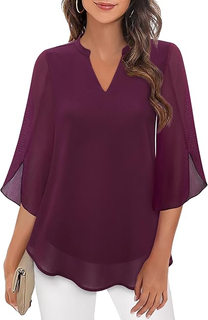 Petra – Blusa in Chiffon Svasata