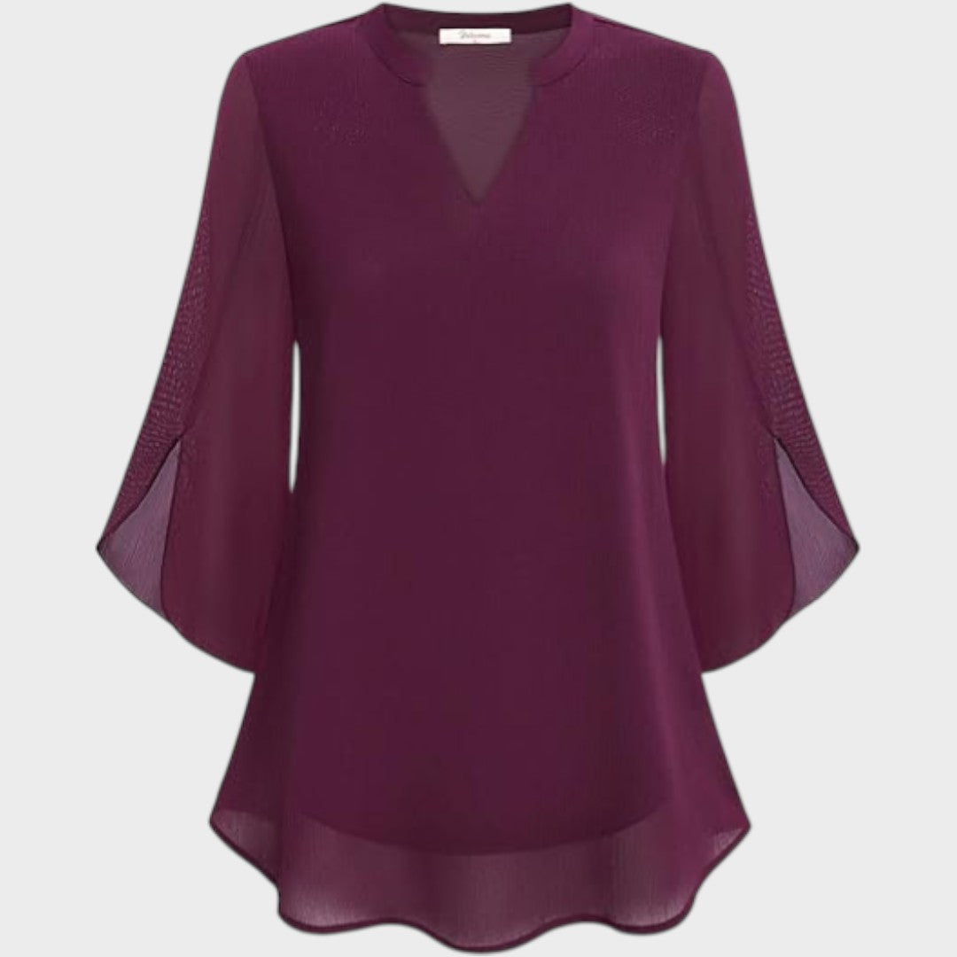 Lyanna – Blusa Fluida con Maniche a Spacco