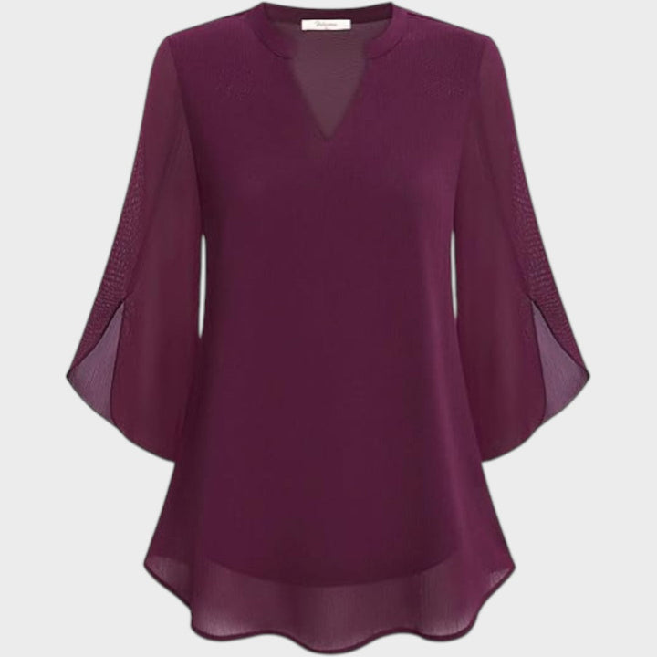 Lyanna – Blusa Fluida con Maniche a Spacco