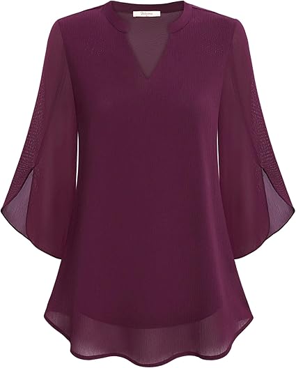 Petra – Blusa in Chiffon Svasata