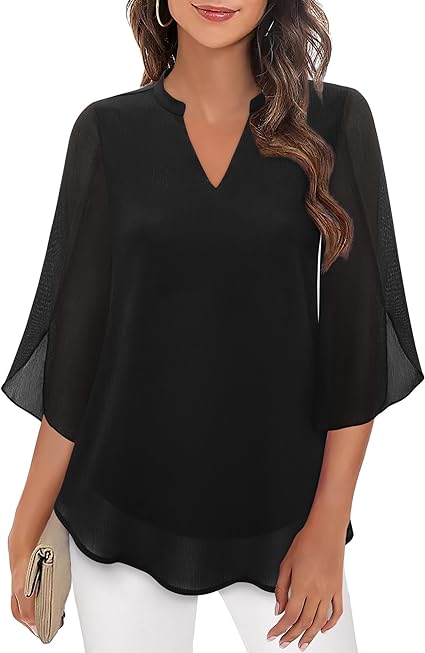 Petra – Blusa in Chiffon Svasata
