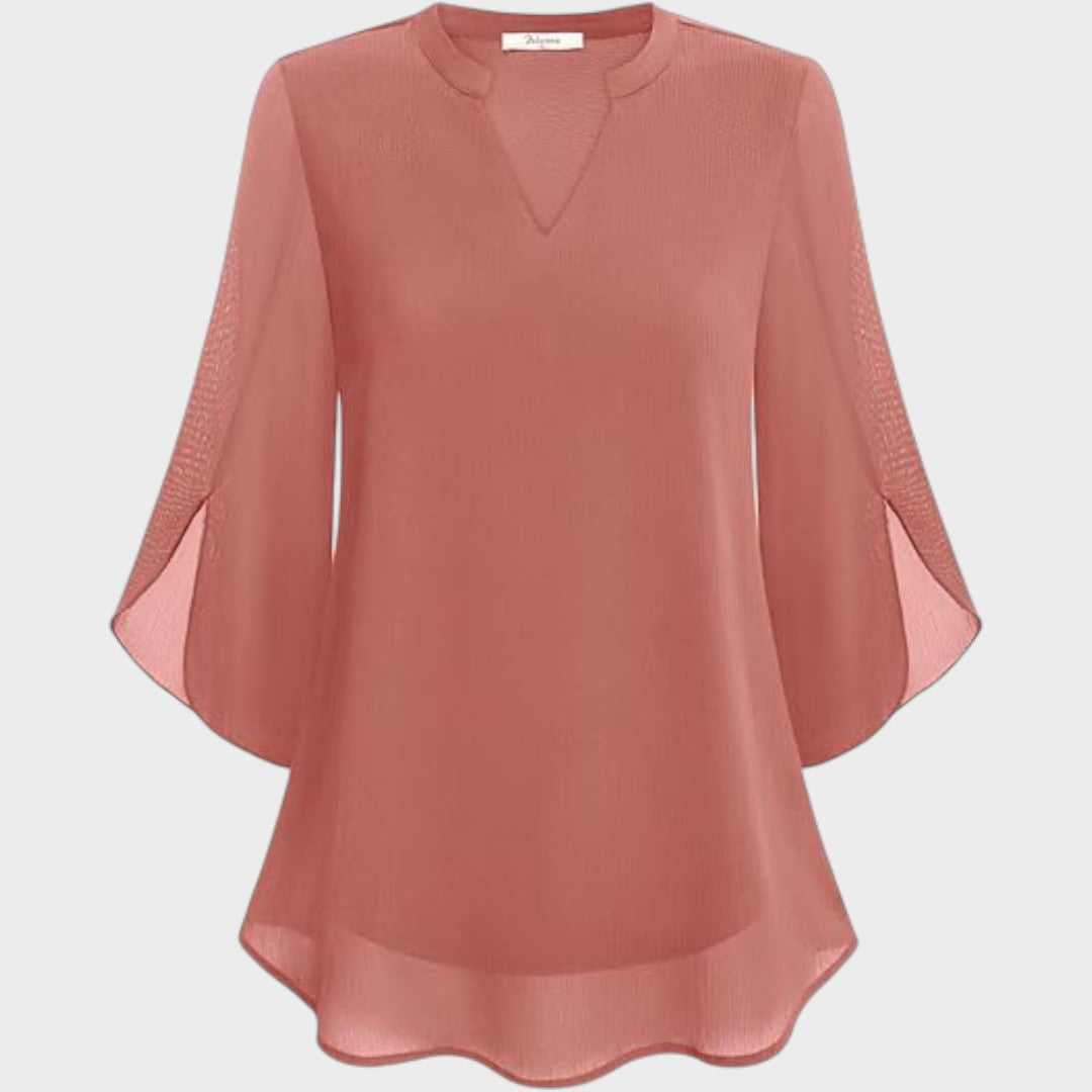 Lyanna – Blusa Fluida con Maniche a Spacco