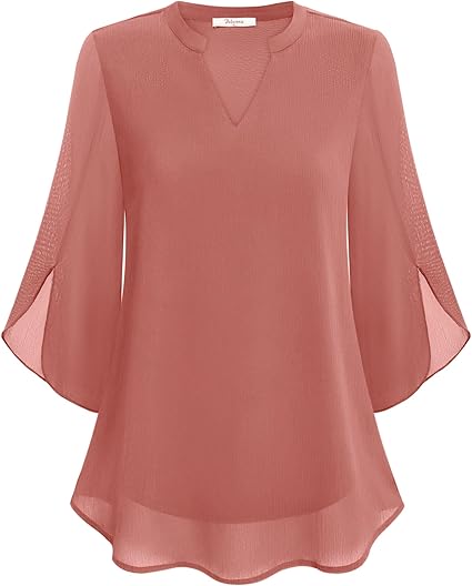 Petra – Blusa in Chiffon Svasata