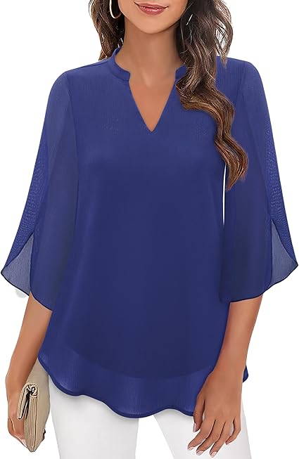 Petra – Blusa in Chiffon Svasata