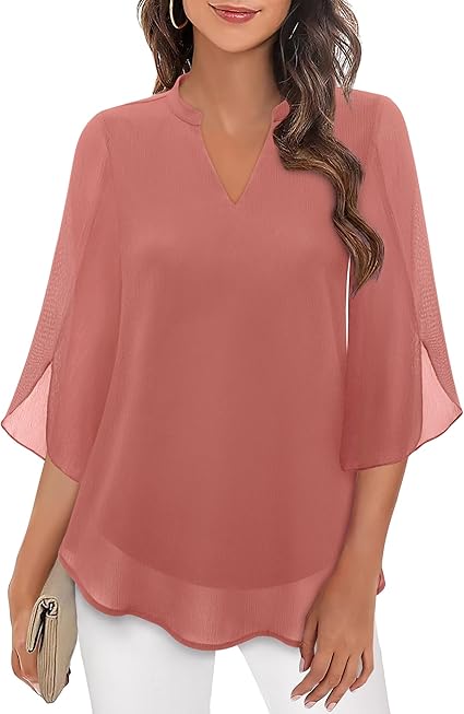 Petra – Blusa in Chiffon Svasata