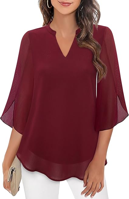 Petra – Blusa in Chiffon Svasata