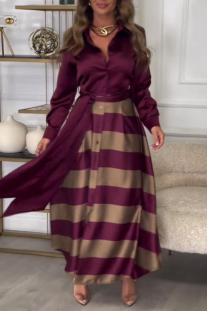 Emma - Abito Elegante a Righe