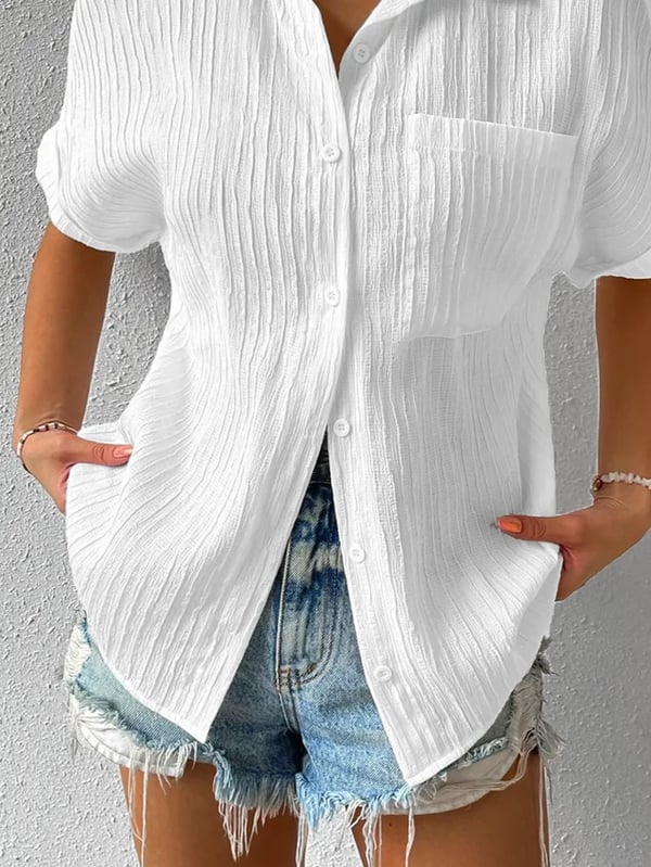 ZAHRINA E CLASSICA BLOUSE CON COLLO