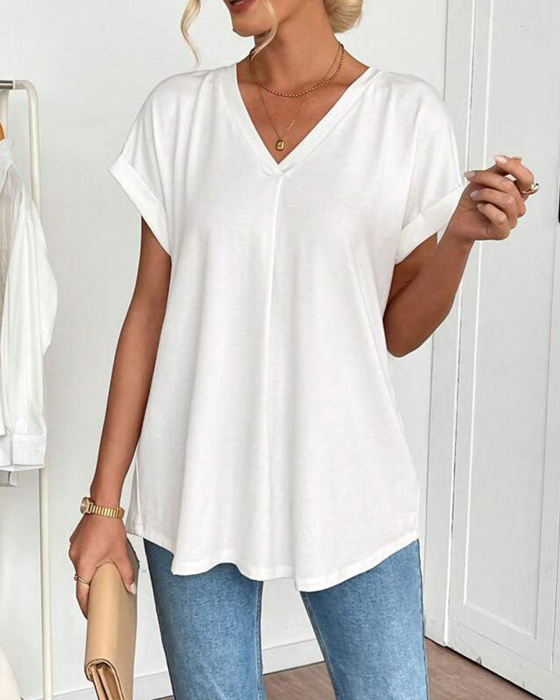 TRUDE CLASSICA CAMICIA A MANICHE CORTE