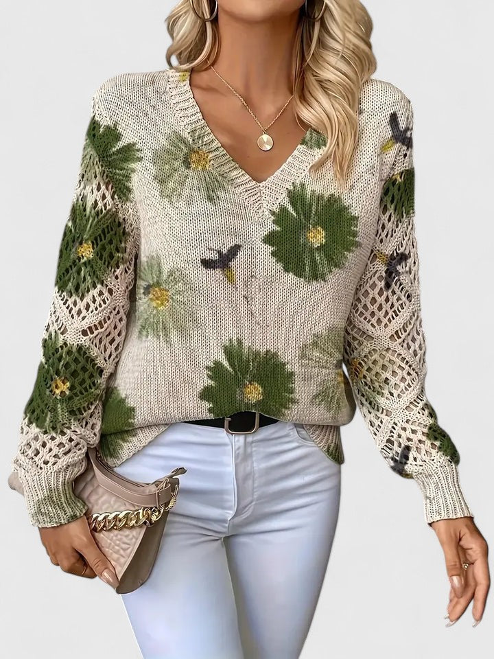 Kaiti | Elegante Maglione Floreale