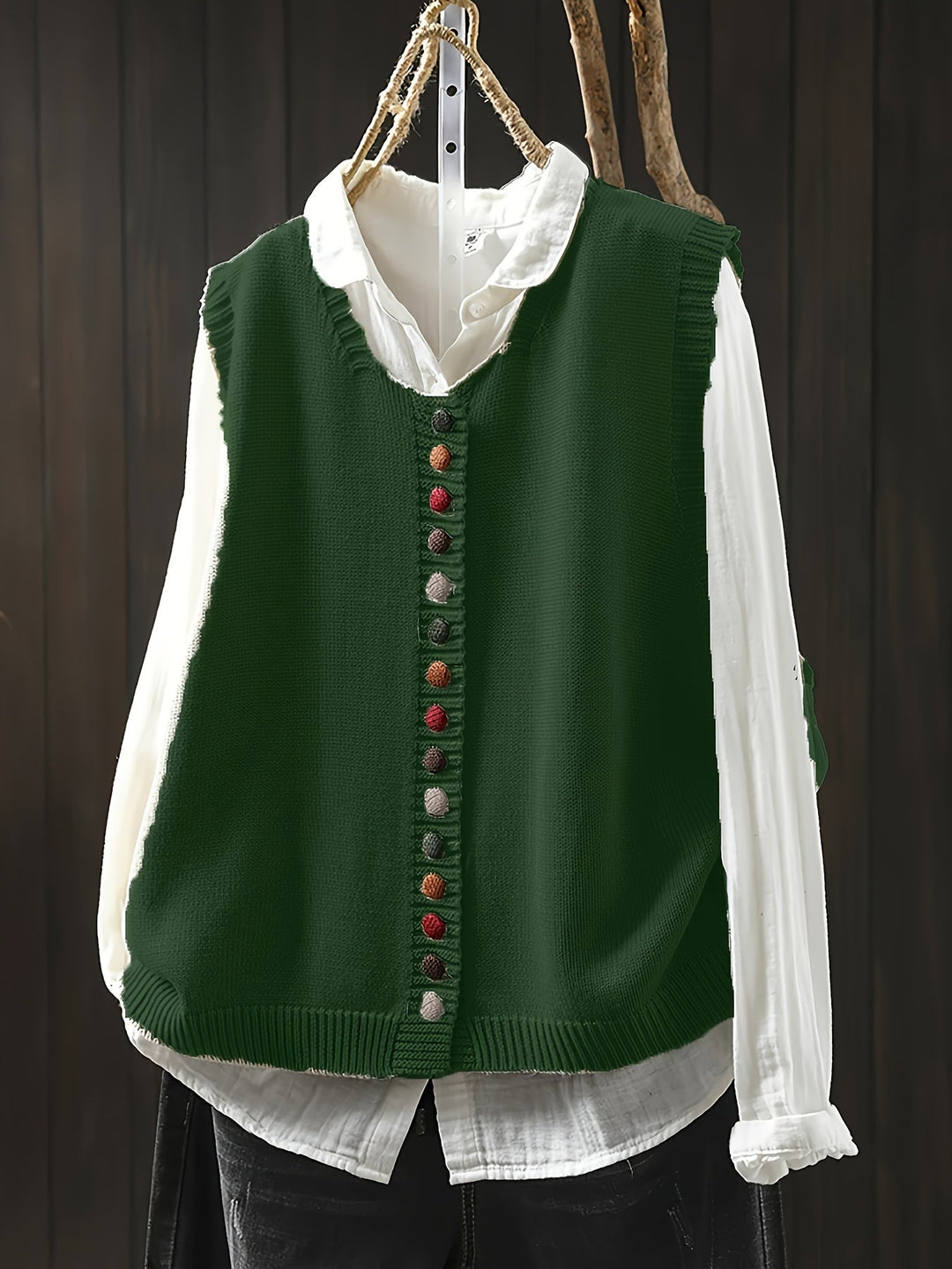 Sofia™ | Gilet Senza Maniche In Maglia
