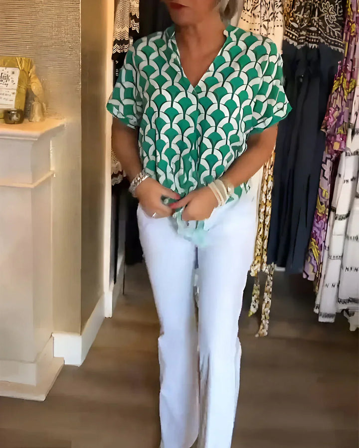 SOLVEIG I BLUSA STILOSA STAMPATA