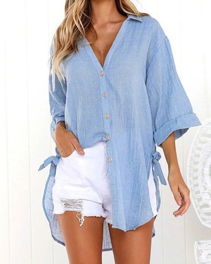 Camicia con Lacci ai Fianchi