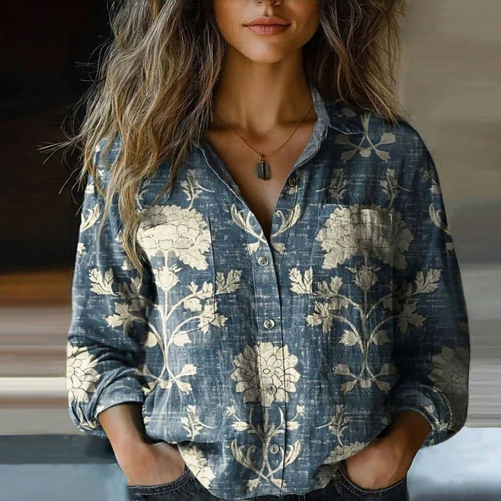 NIVES I BLOUSE VINTAGE STAMPATA