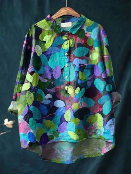 SERAPHINA I RETRO-BLOUSE FIORITE