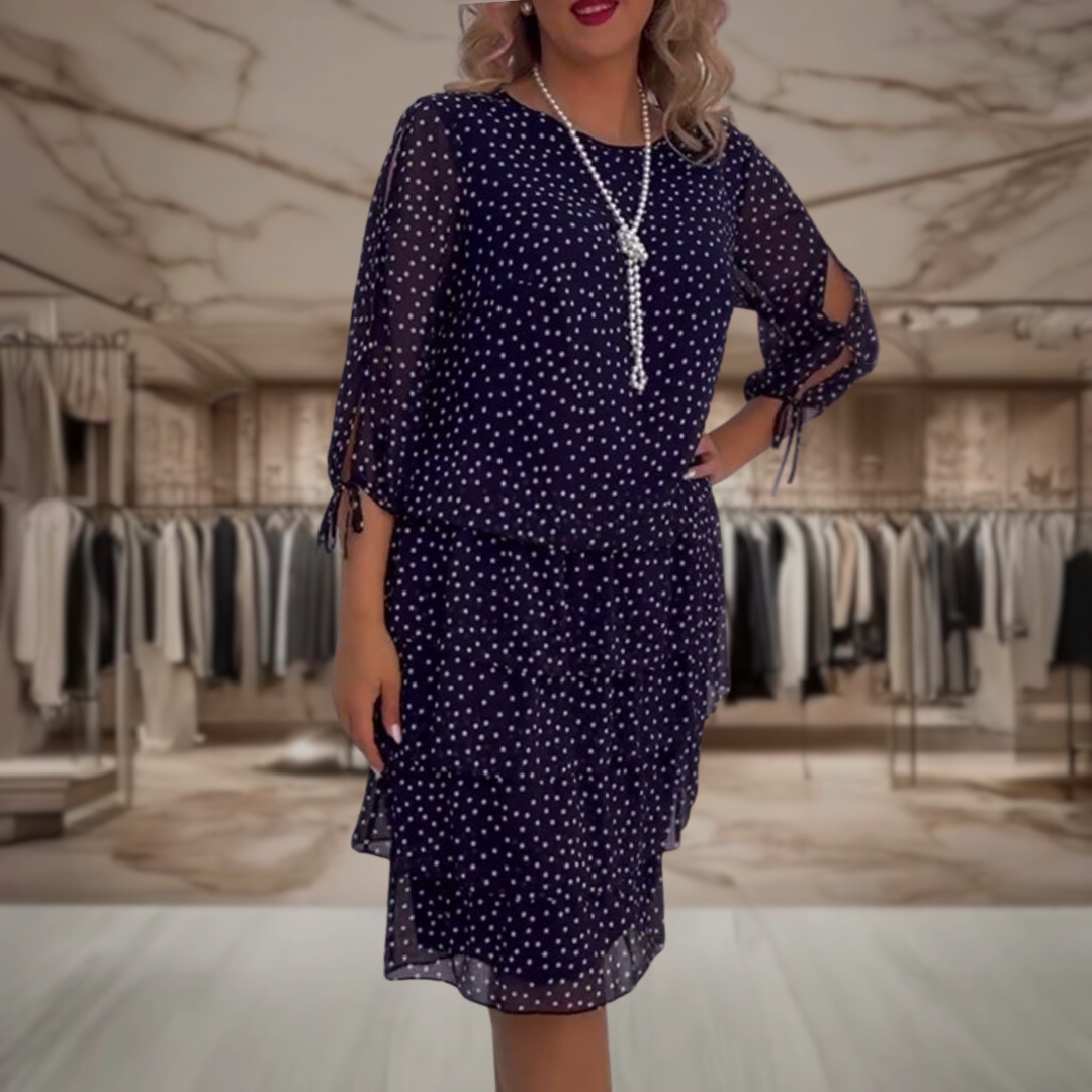 Aleni | Abito Elegante a Pois