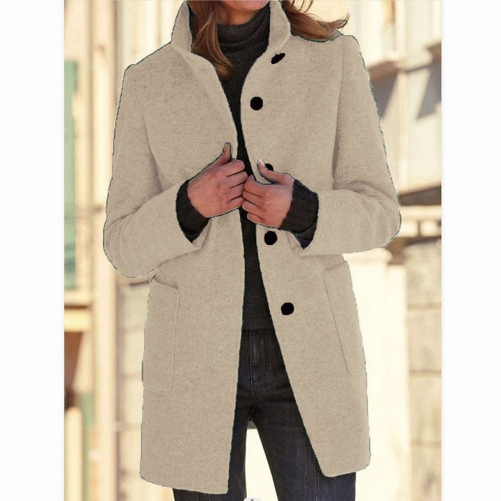 Vintora™ – Giacca a vento retro da donna con bottoni e colletto alto