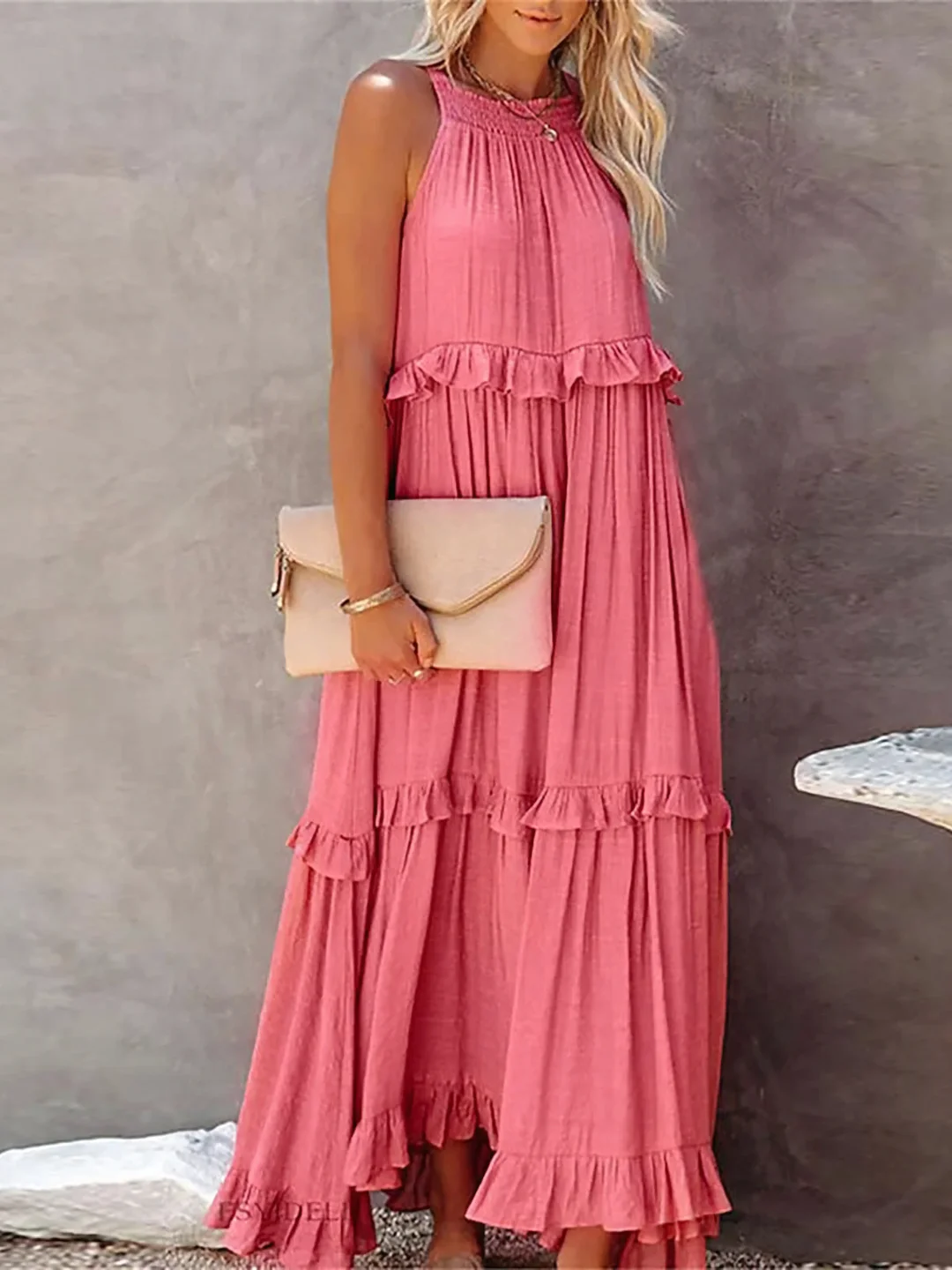 Elsie | Abito Maxi con Volant