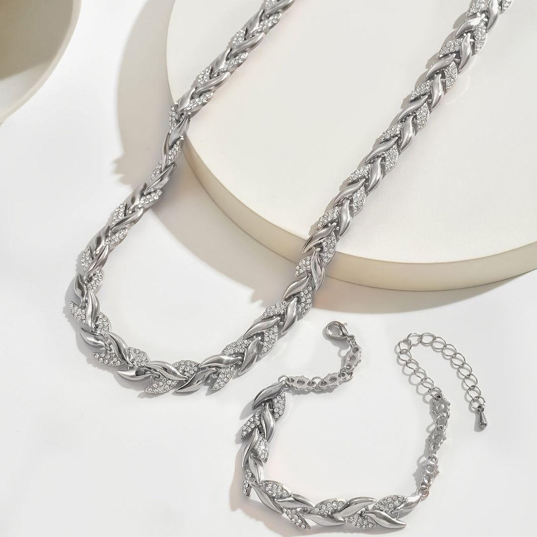 Olivia - Set di Coda di Pesce in Vetro Elegante con Strass