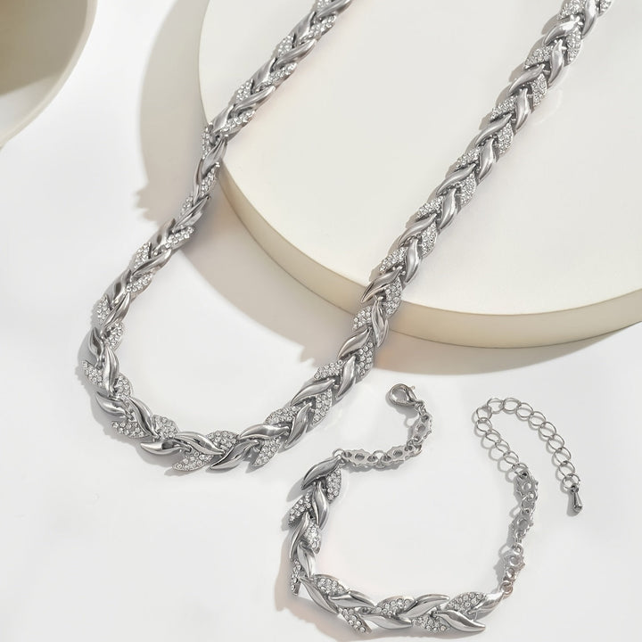 Olivia - Set di Coda di Pesce in Vetro Elegante con Strass