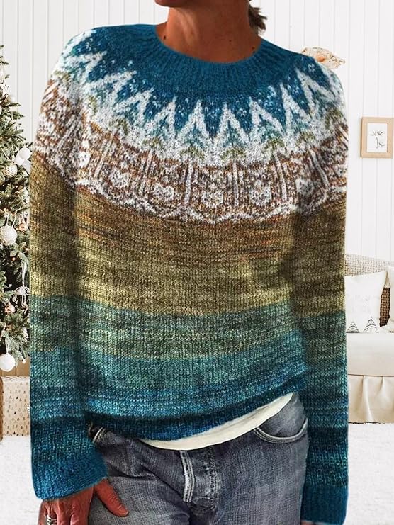 Maglione in stile accogliente per il clima freddo