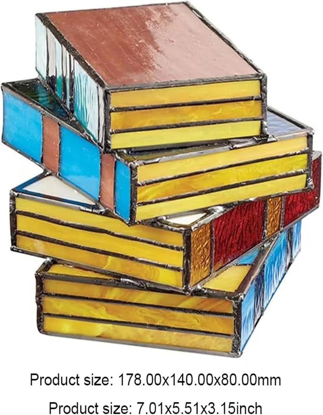 Lampada da Libro in Vetro Pileggiato