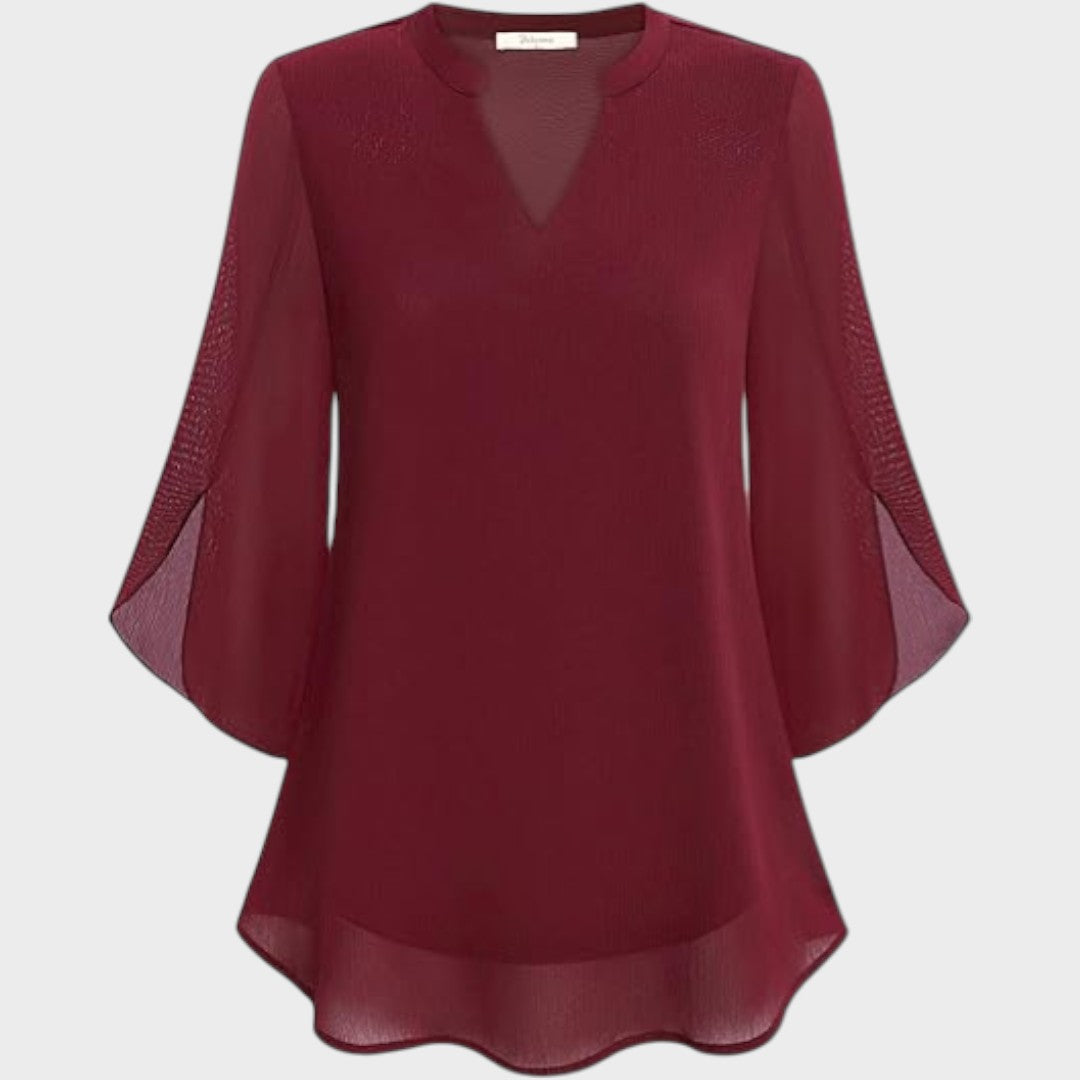Lyanna – Blusa Fluida con Maniche a Spacco