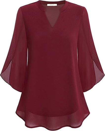 Petra – Blusa in Chiffon Svasata