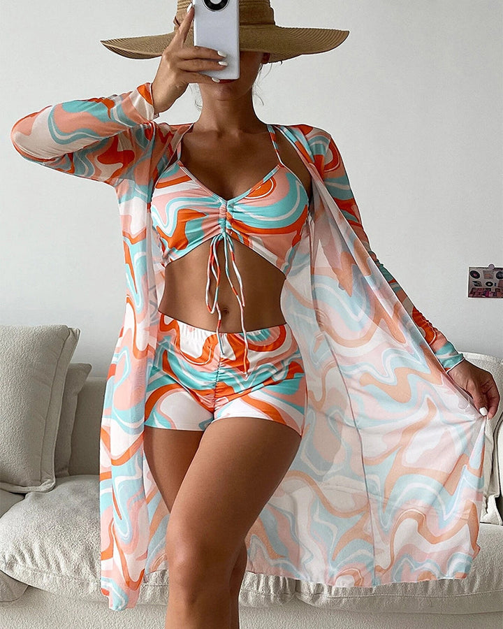 Carlotta | Set Bikini a 3 Pezzi con Stampa
