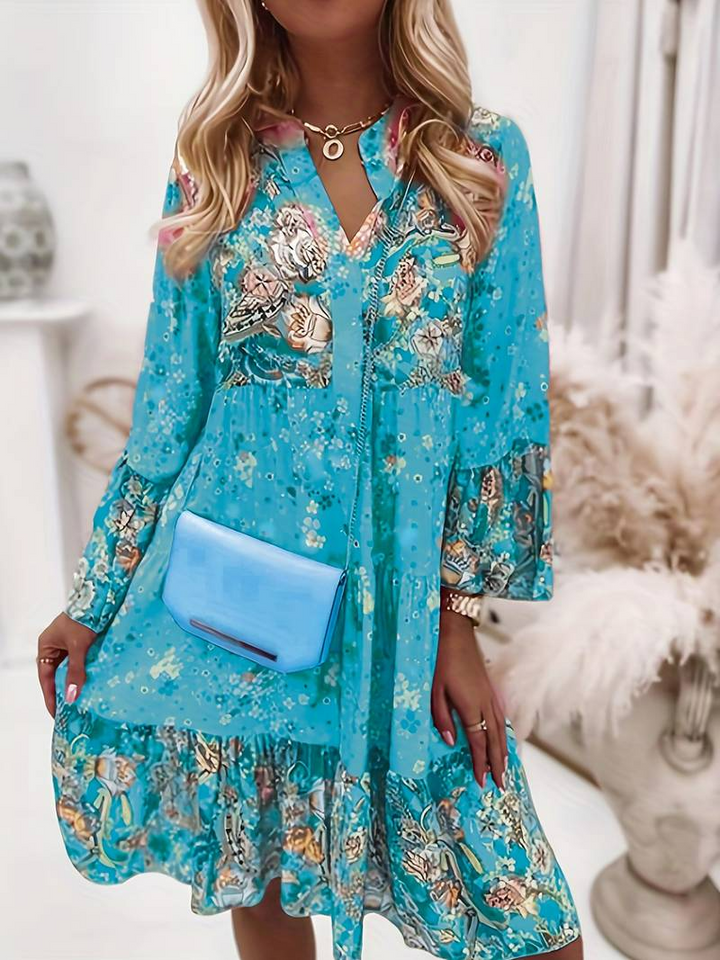 Gabriella | Abito Boho elegante con stampa floreale