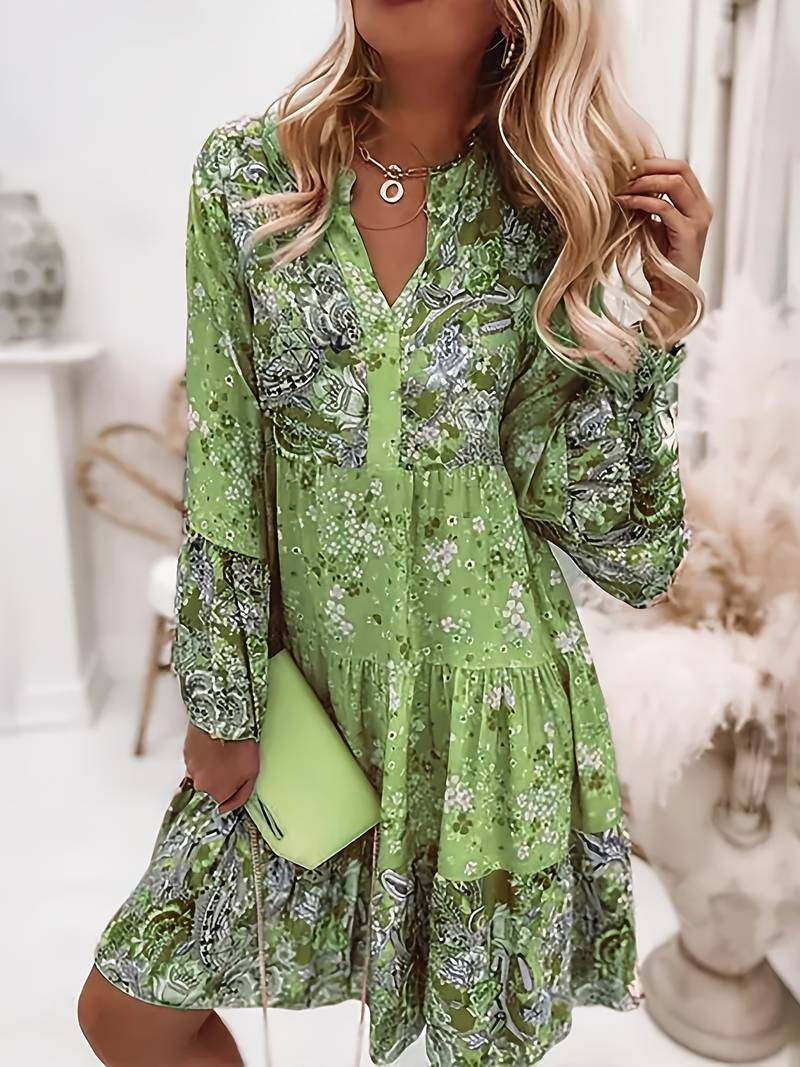 Gabriella | Abito Boho elegante con stampa floreale