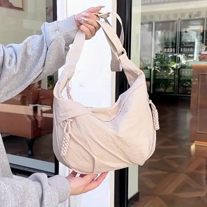 Borsa a Tracolla Elegante in Nylon da Donna