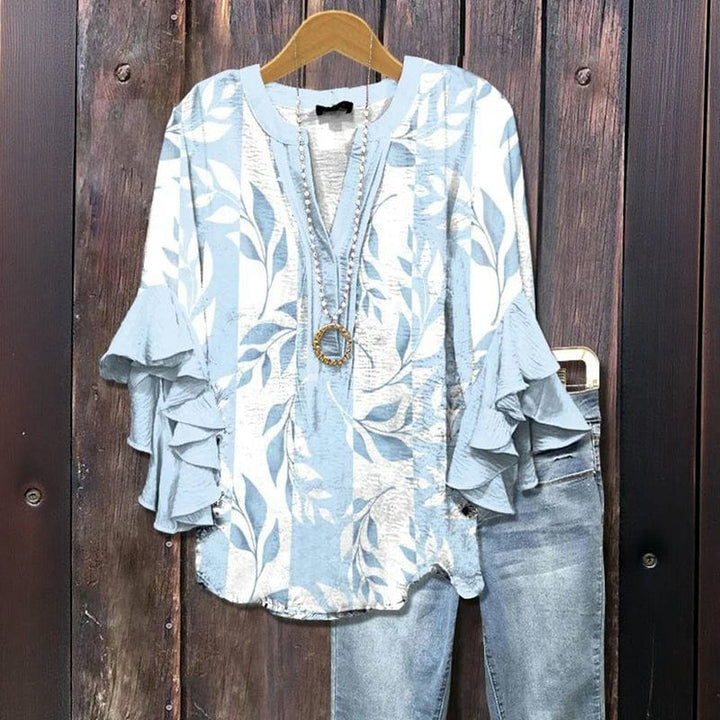 Blusa Elenora Whisper con Rouches