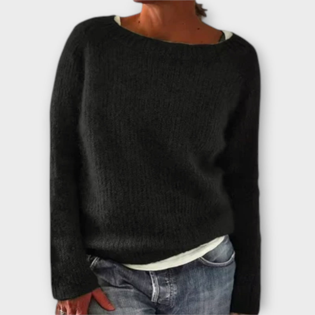 Josu – Maglione a Maglia in Tinta Unita