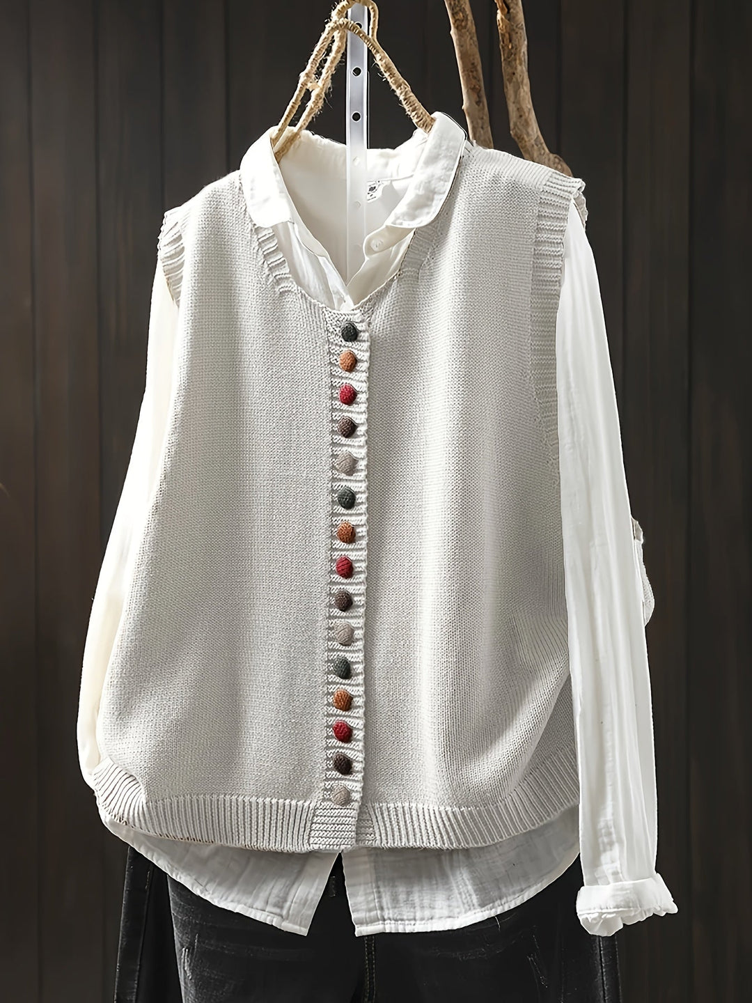 Sofia™ | Gilet Senza Maniche In Maglia