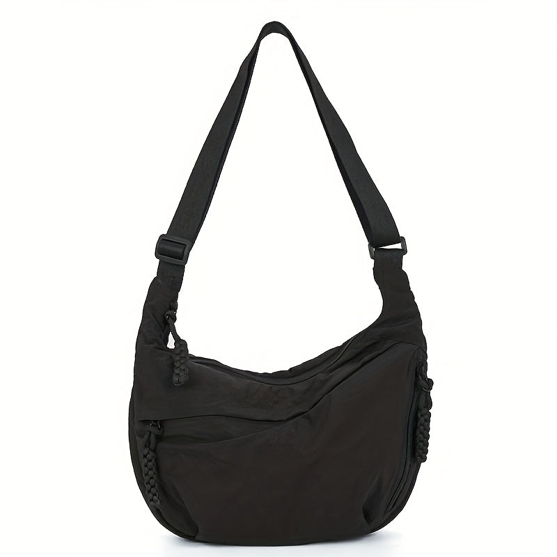Borsa a Tracolla Elegante in Nylon da Donna