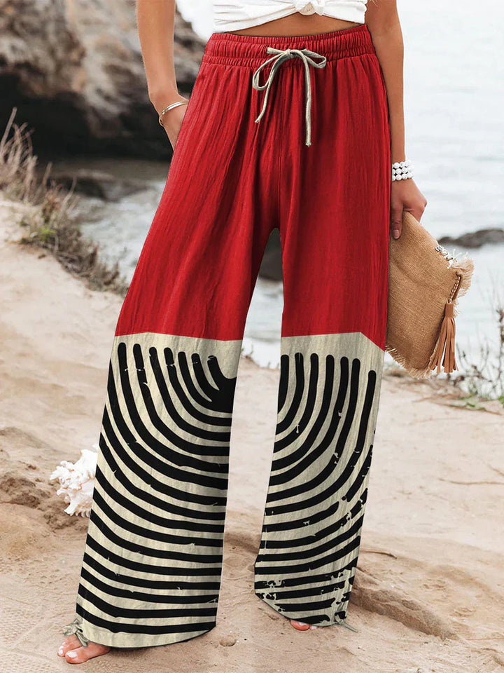 Olivia | Pantaloni Strisce Fantasiosi
