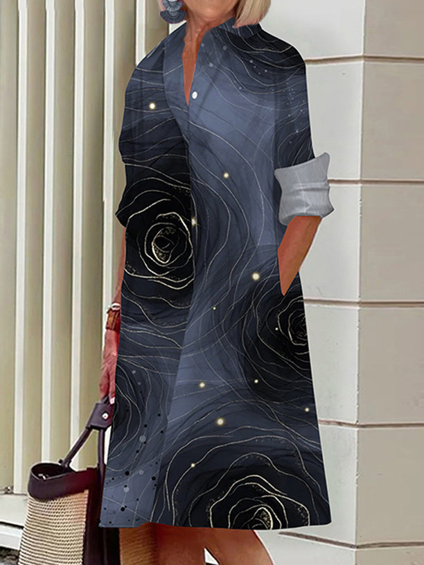 Alethea – Abito Midi Boho Stampato