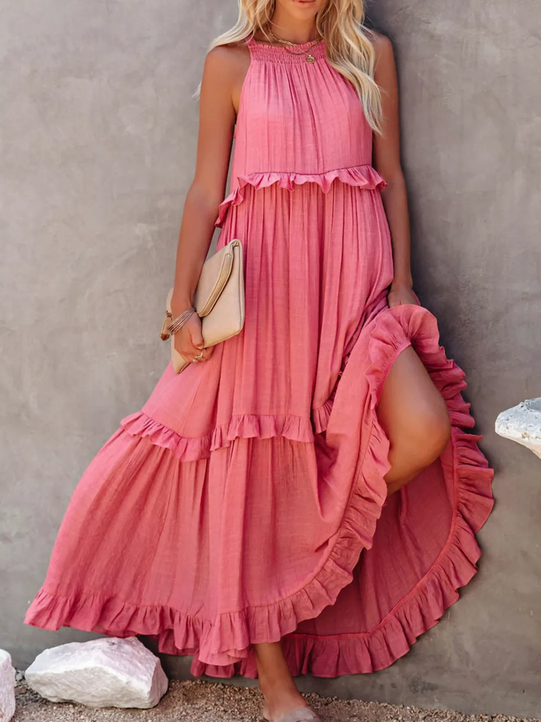 Elsie | Abito Maxi con Volant