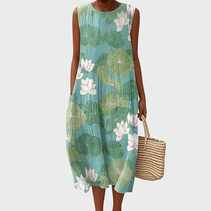 Leah | Abito Floreale in Cotone