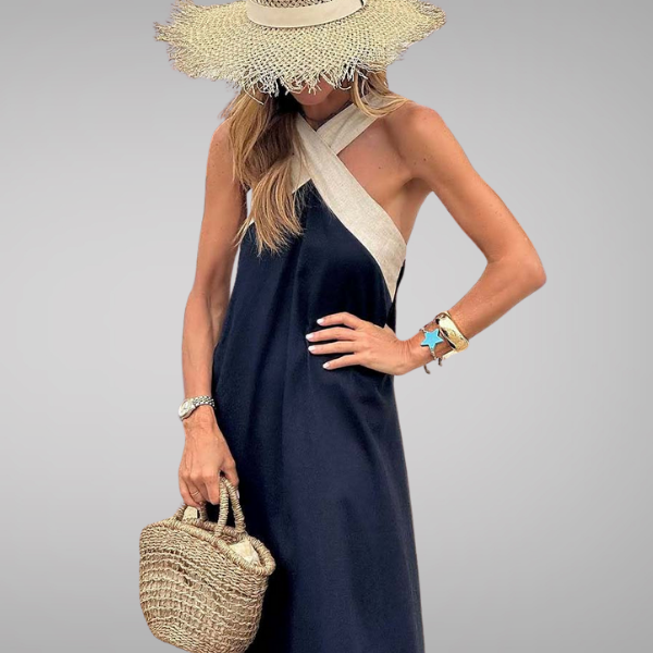Eliza | Abito Elegante Senza Schiena con Stile Incrociato