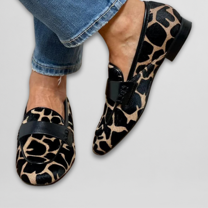 Leopardo| Mocassino con stampa animale
