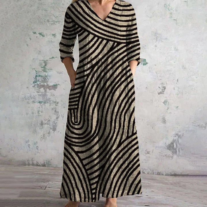 AYLA™ | Vestito Vintage a Strisce
