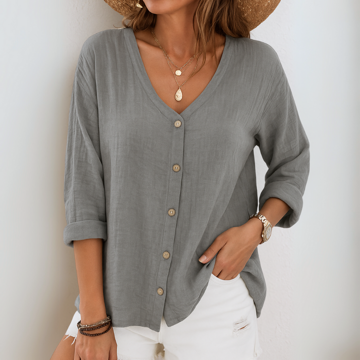 Eirlys – Blusa Relaxed con Bottoni