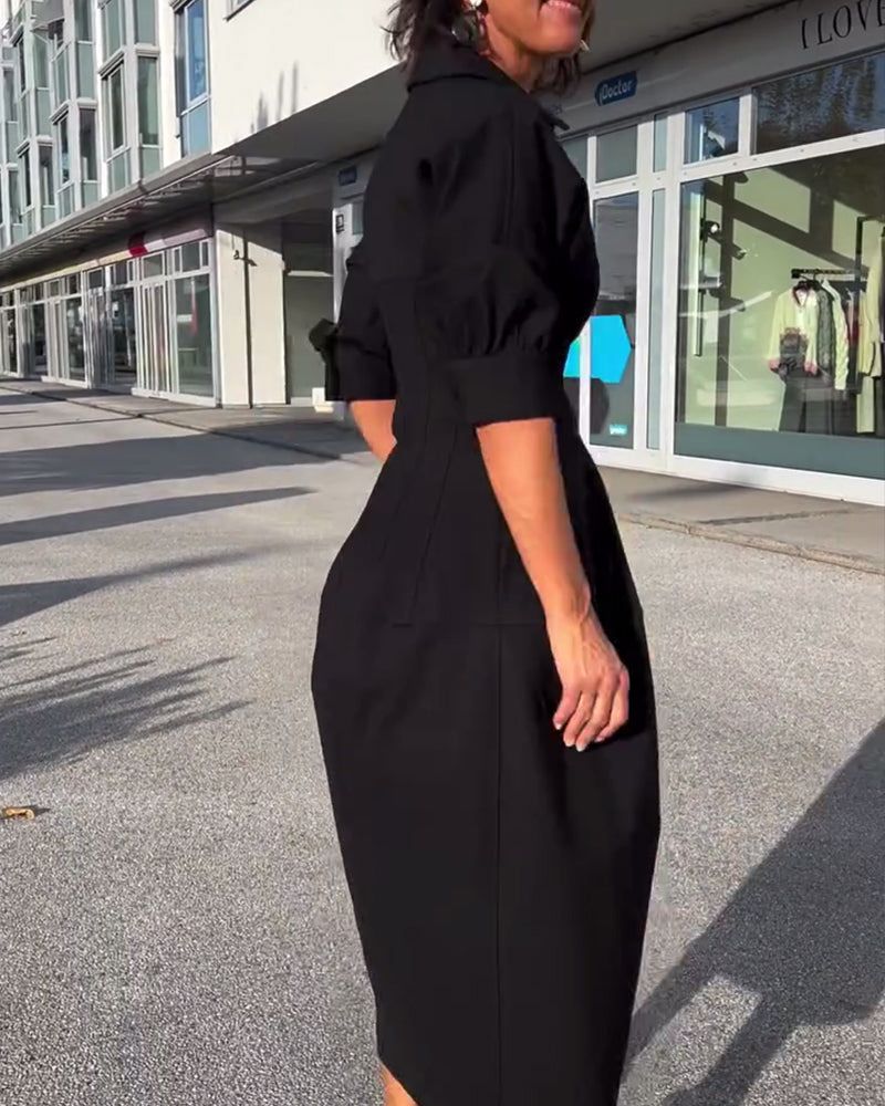 Élyane™ - Abito midi con eleganza strutturata