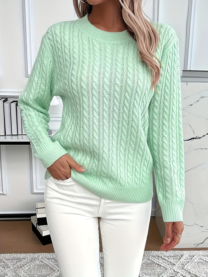 Antonella - Maglione Casual a Girocollo Comodo