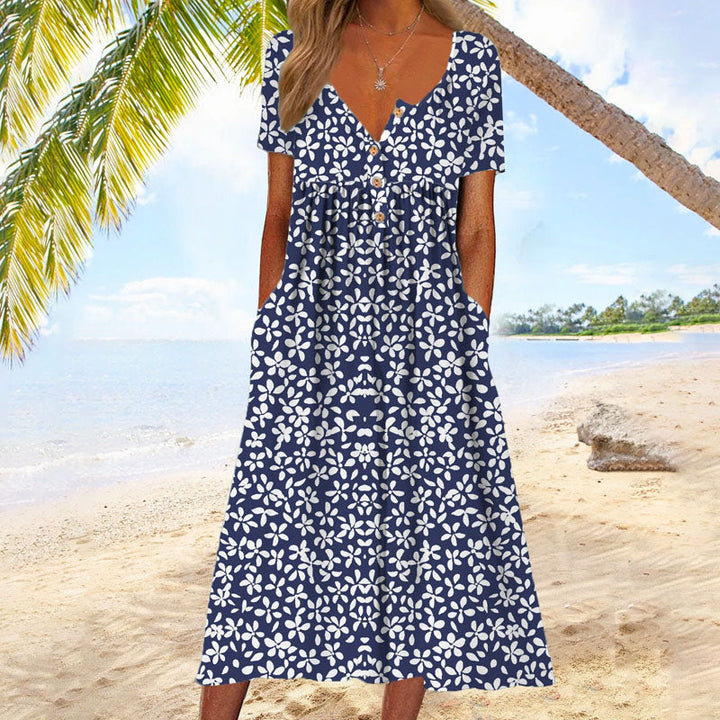 Abito Casual Con Stampa Floreale