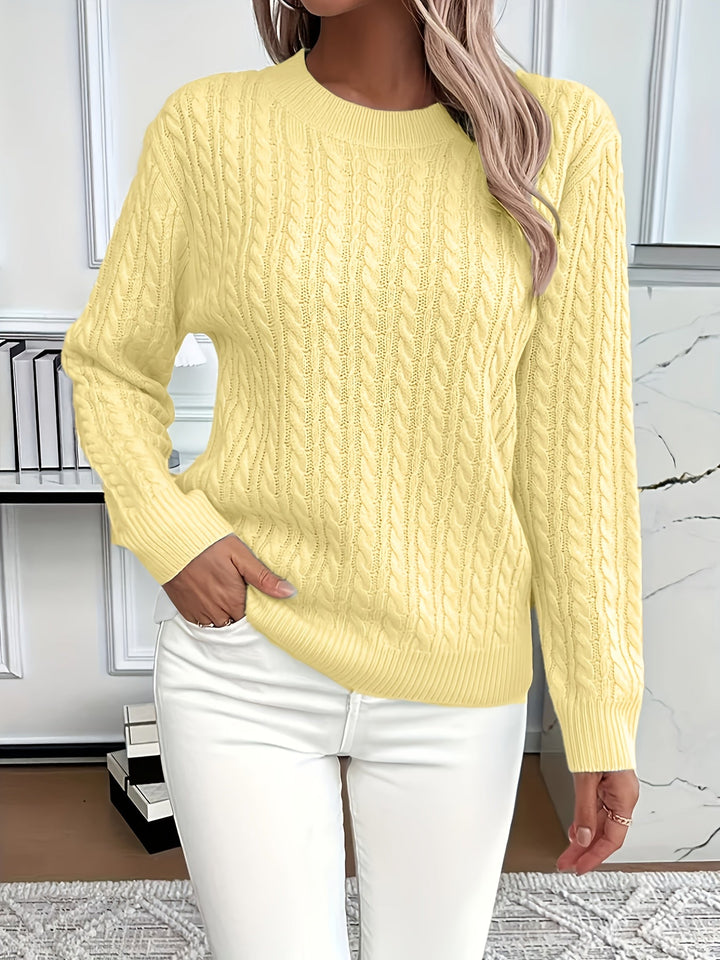 Antonella - Maglione Casual a Girocollo Comodo